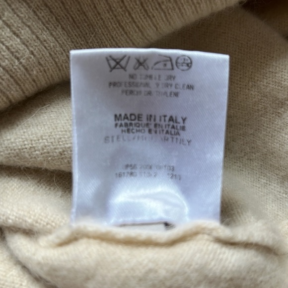 Stella McCartney Off the Shoulder Sweater Dress in Ivory | Size 38 - Picture 8 of 13